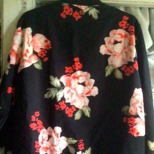 Floral Bomber Jacket 2x